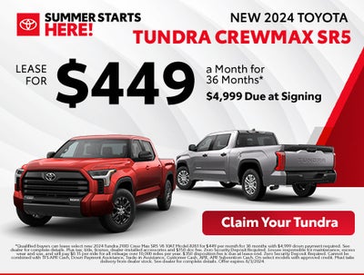 New 2024 Toyota Tundra CrewMax SR5