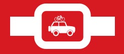 car with a bike on top icon