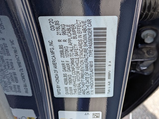 2020 Honda Accord EX-L