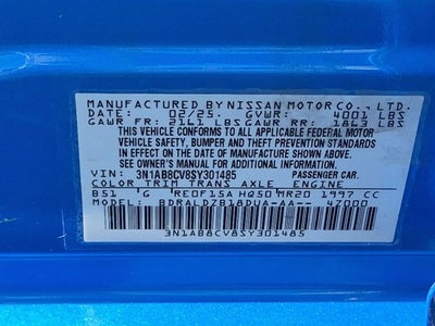 2025 Nissan Sentra SV