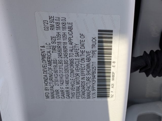 2023 Honda Ridgeline Black Edition