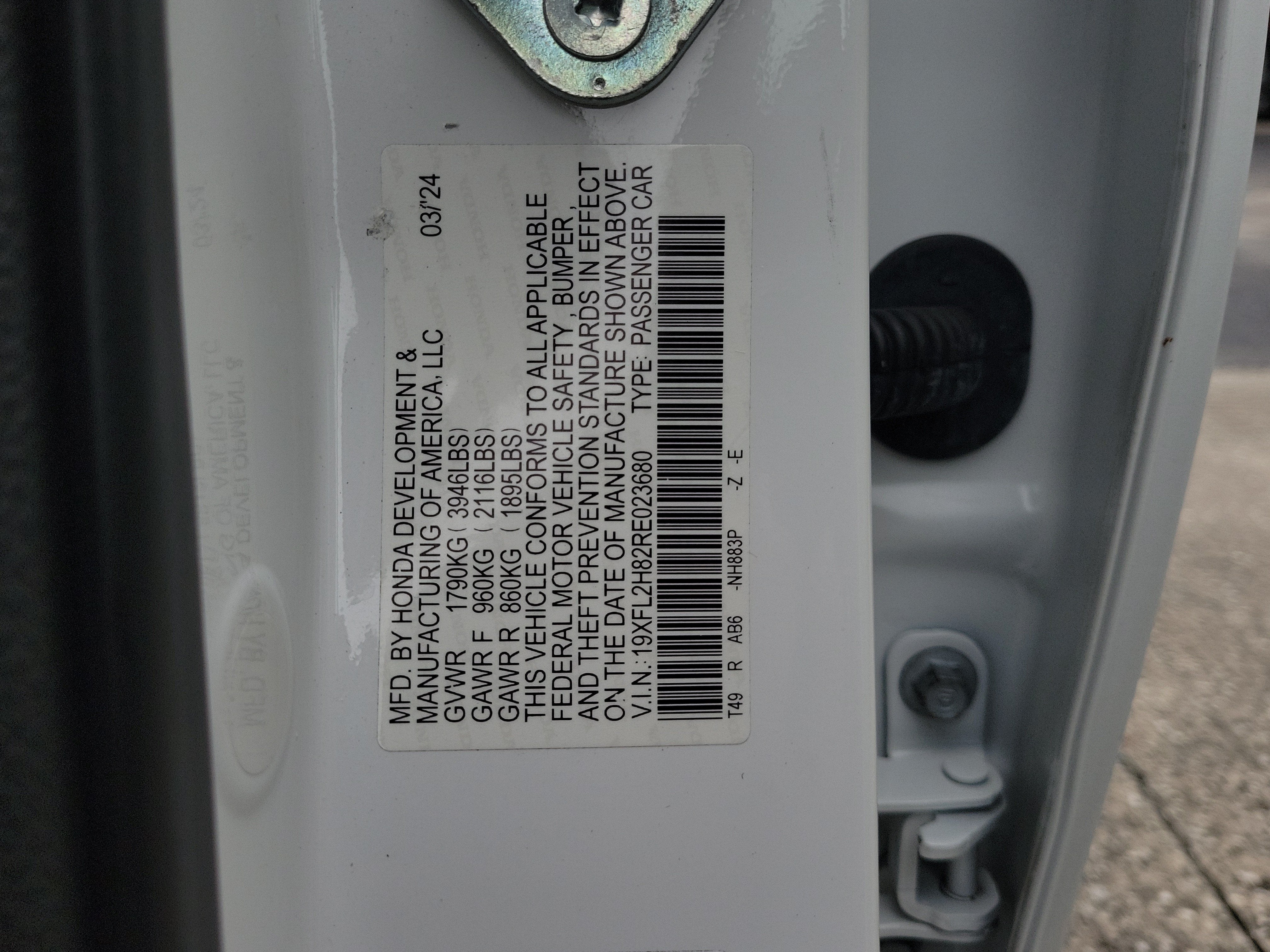 2024 Honda Civic Hatchback Sport