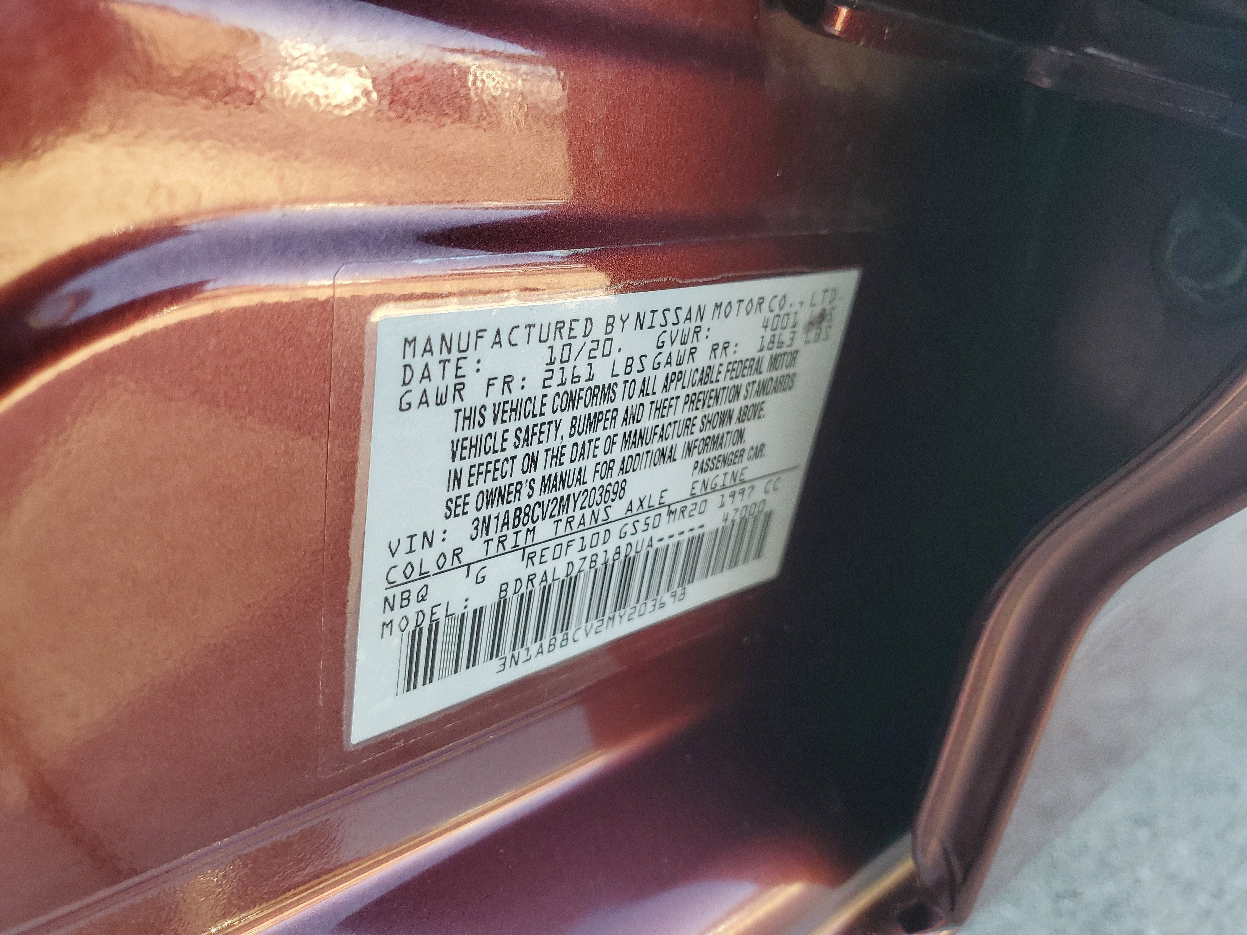 2021 Nissan Sentra SV