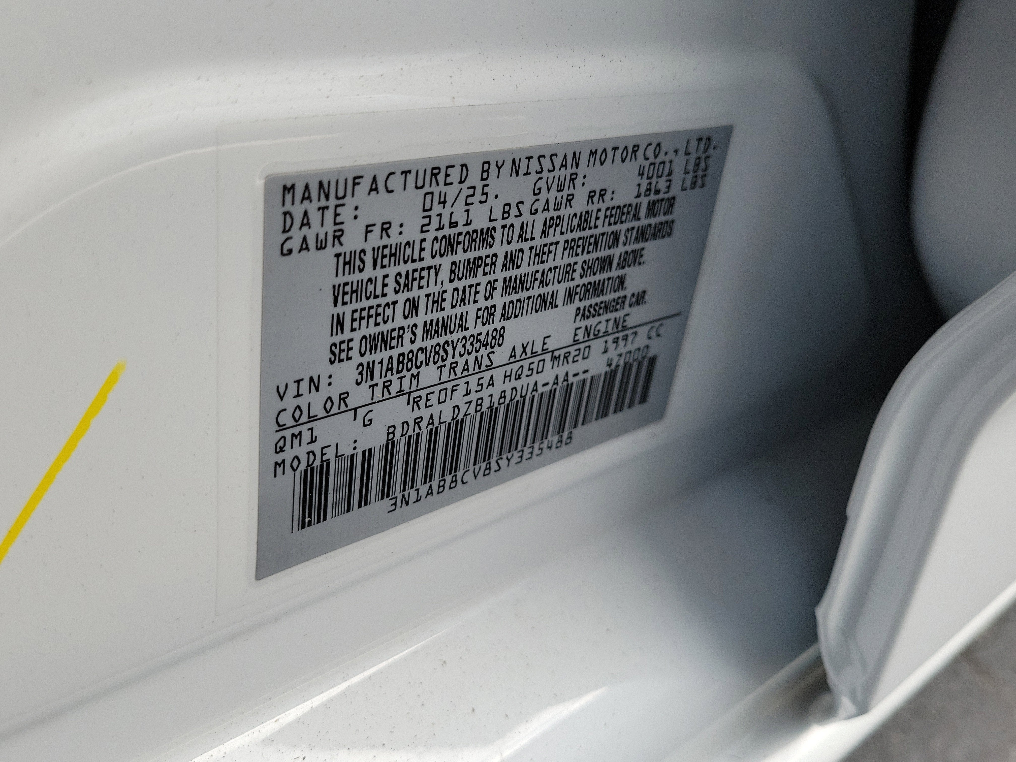 2025 Nissan Sentra SV