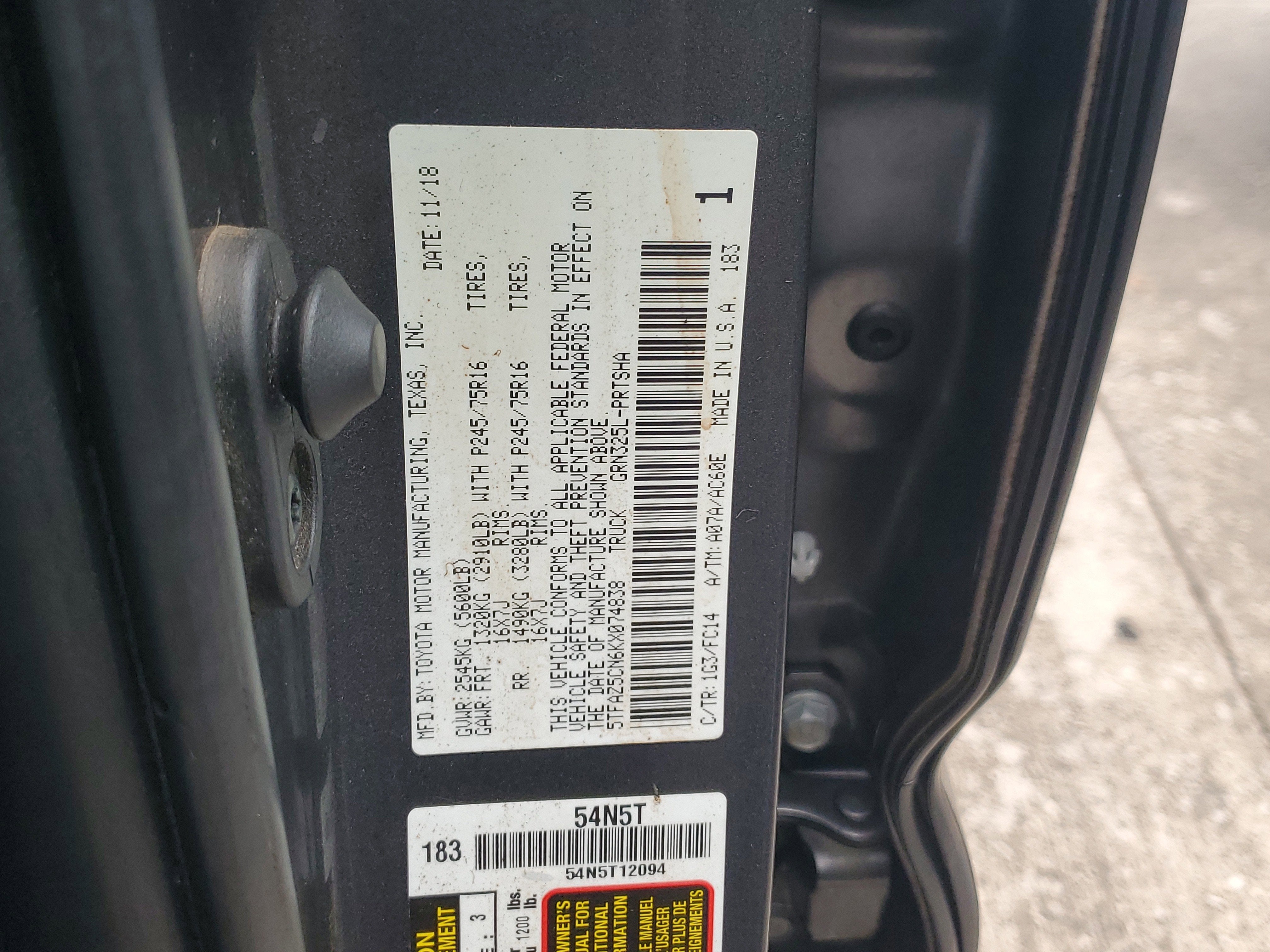 2019 Toyota Tacoma 2WD SR5