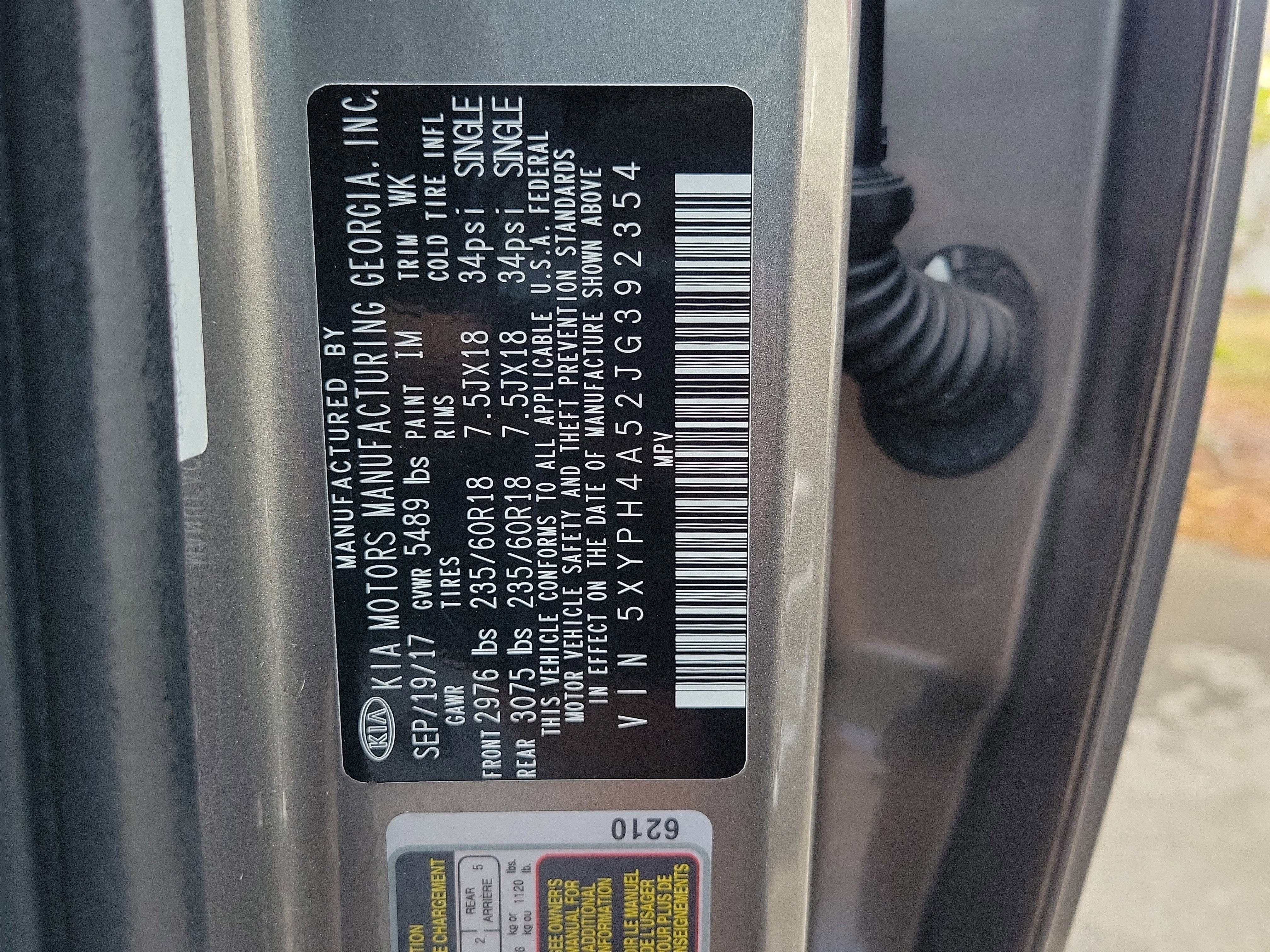 2018 Kia Sorento EX V6