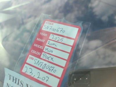 2025 RAM 1500 Tradesman