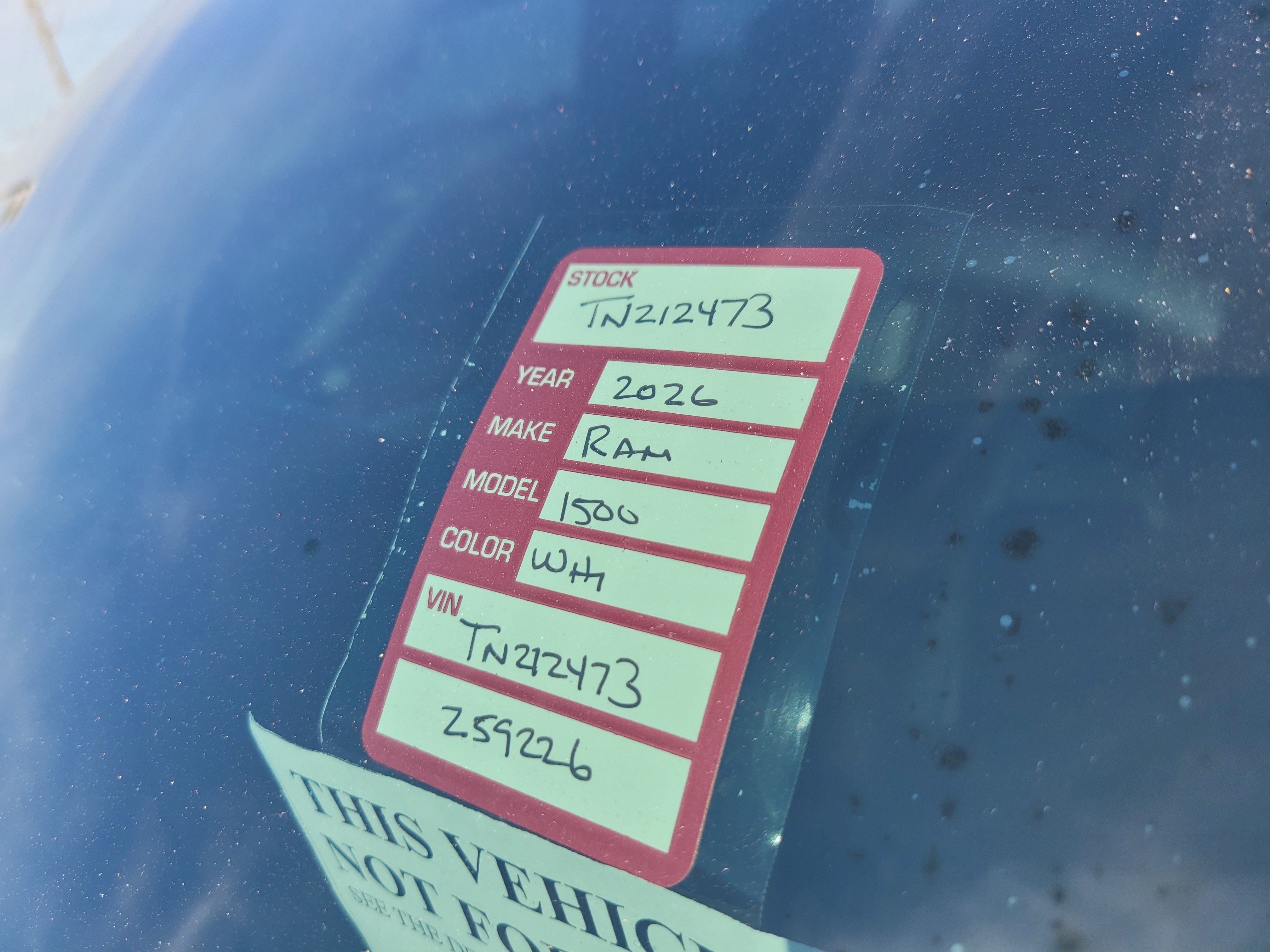 2026 RAM 1500 Big Horn
