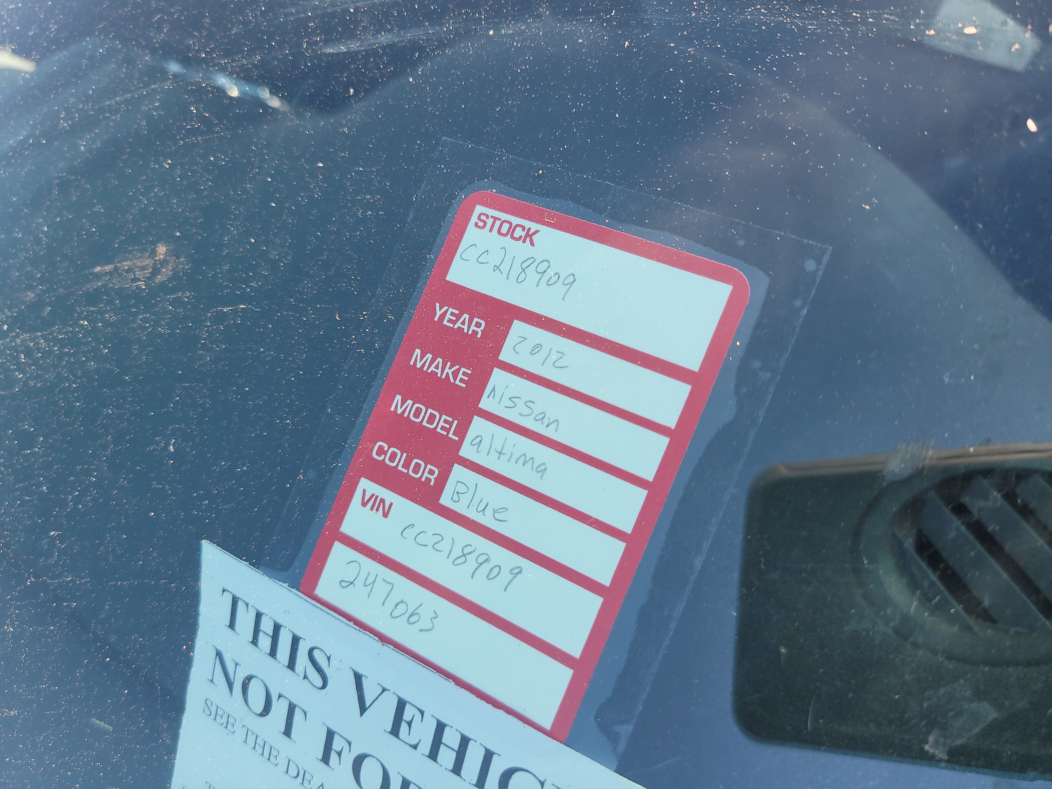 2012 Nissan Altima 2.5 S