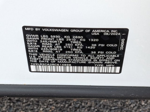 2024 Volkswagen Atlas 2.0T SE