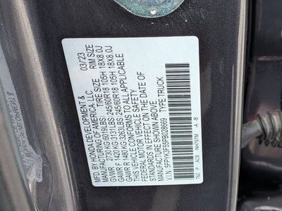 2023 Honda Ridgeline RTL