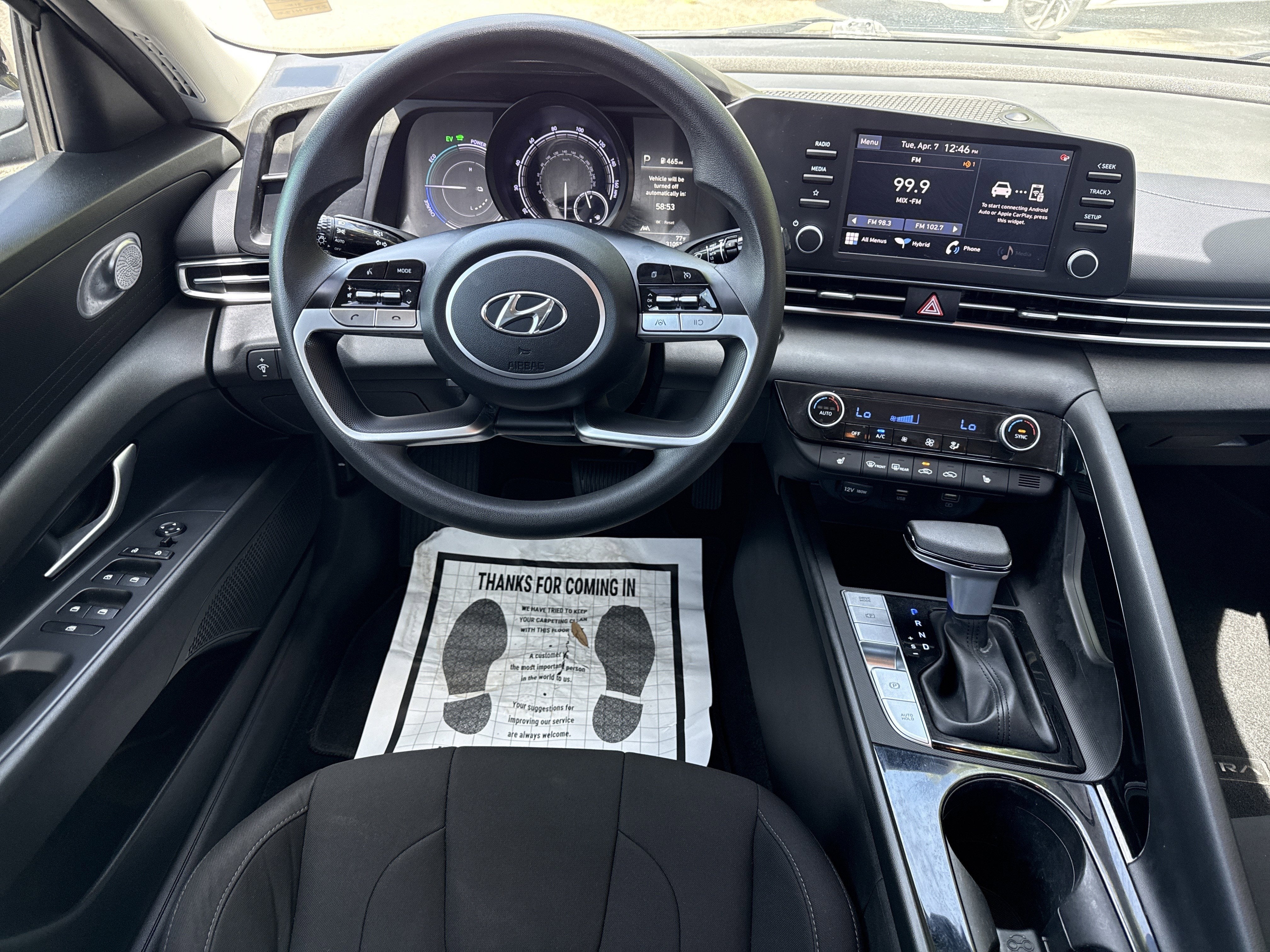 2023 Hyundai Elantra Hybrid Blue