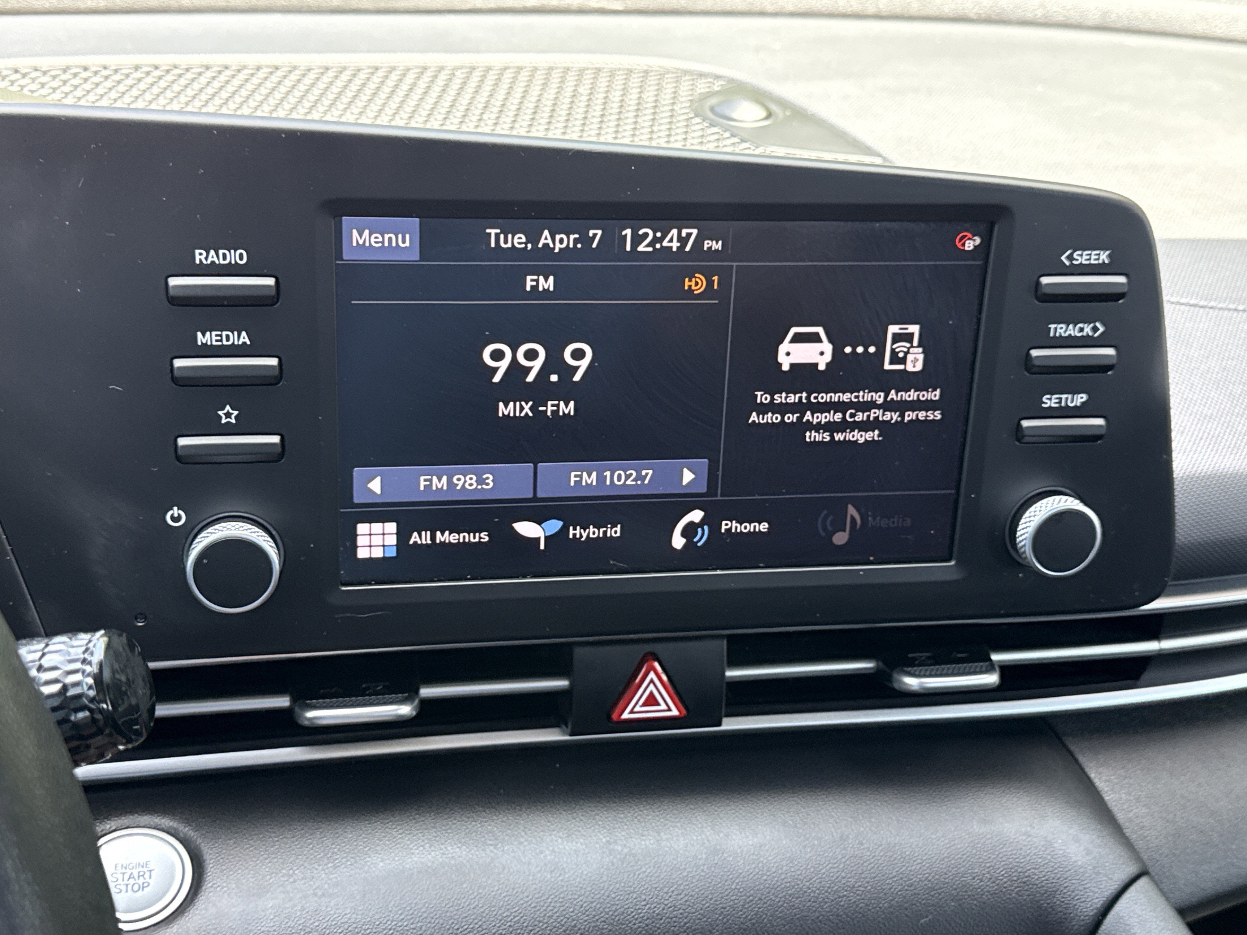 2023 Hyundai Elantra Hybrid Blue