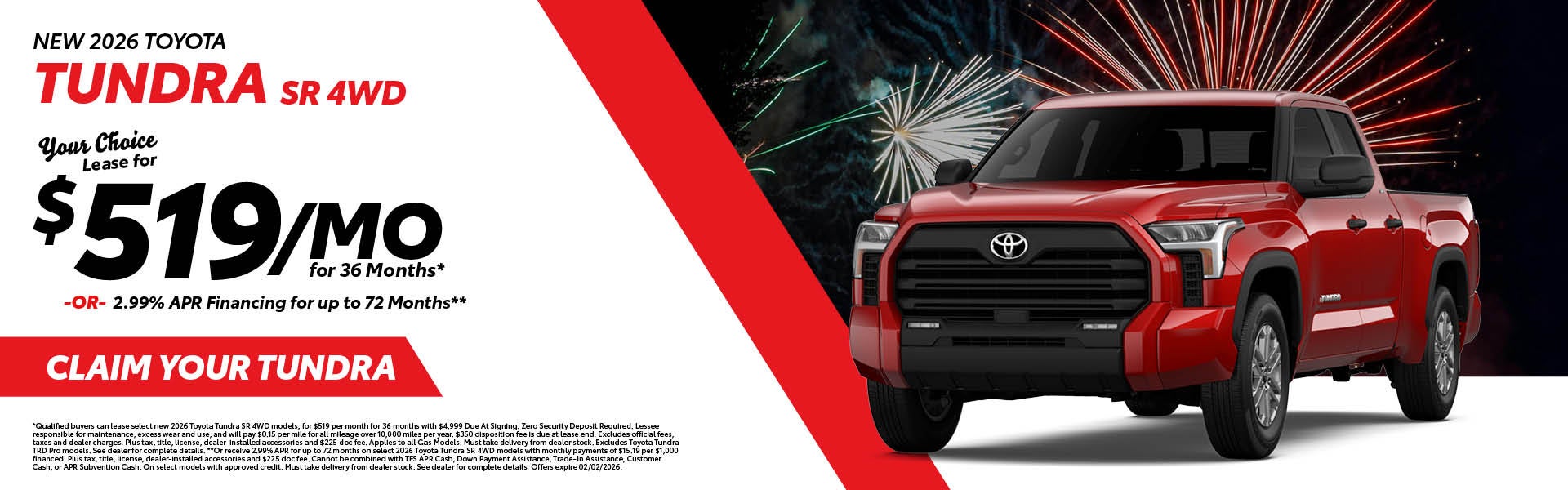 New 2026 Tundra SR 4WD