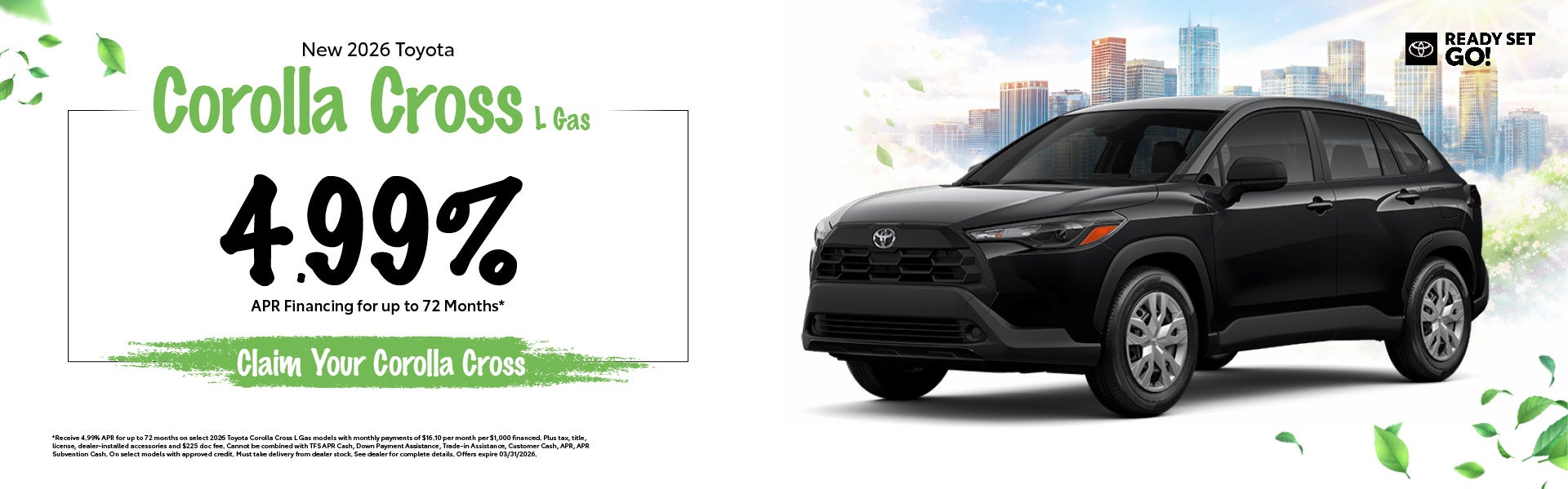 New 2026 Toyota Corolla Cross L Gas