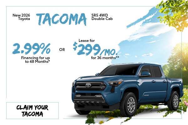 New 2026 Toyota Tacoma SR5 4WD Double Cab