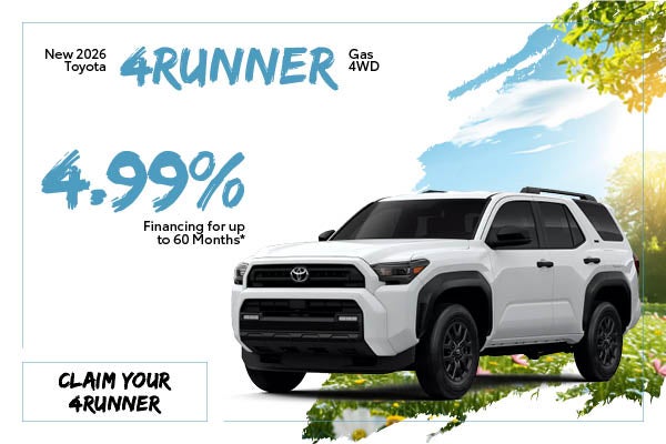 New 2026 Toyota 4Runner Gas 4WD