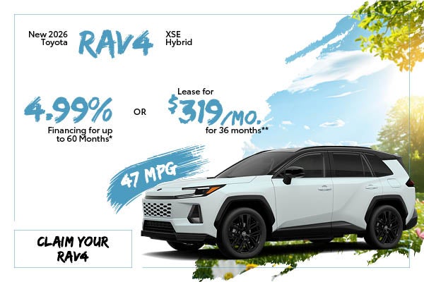 New 2026 Toyota RAV4 XSE Hybrid
