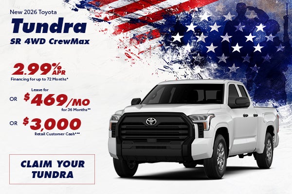 New 2026 Tundra SR 4WD CrewMax