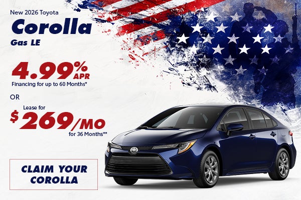 New 2026 Toyota Corolla Gas LE