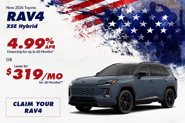 New 2026 Toyota RAV4 XSE Hybrid