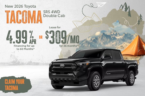 New 2026 Tacoma SR5 4WD Double Cab