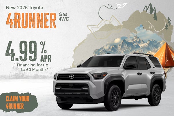 New 2026 Toyota 4Runner Gas 4WD