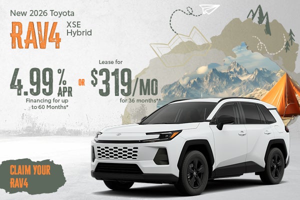 New 2026 Toyota RAV4 XSE Hybrid