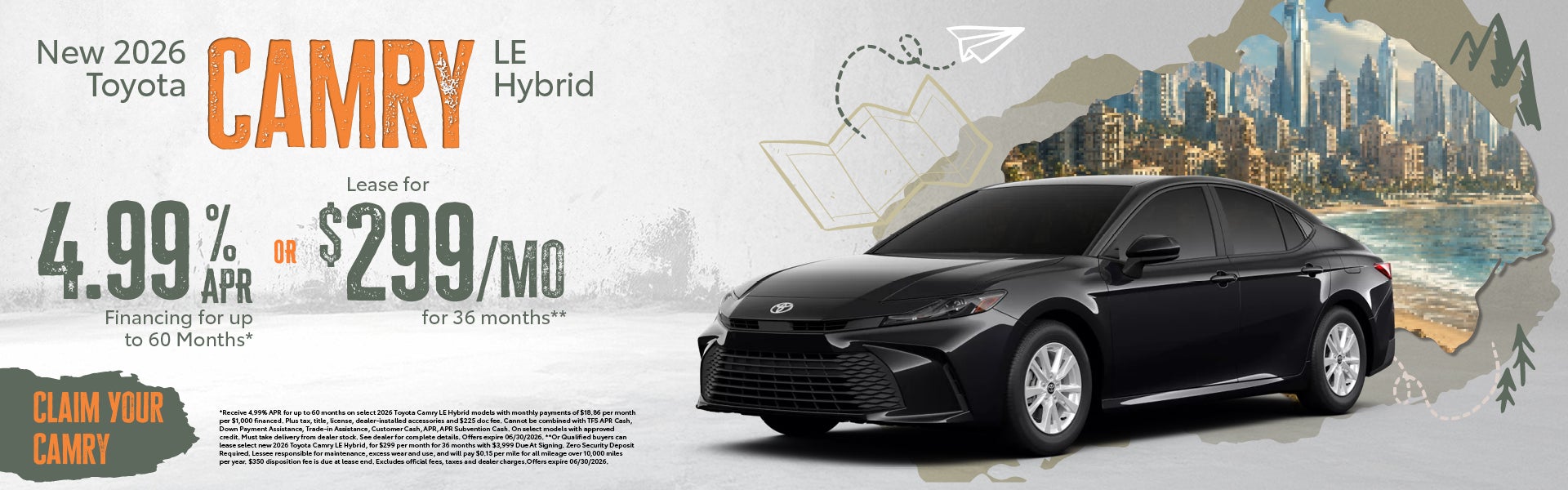 New 2026 Toyota Camry LE Hybrid