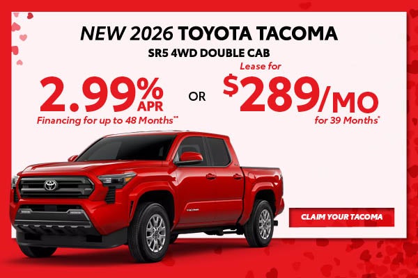 New 2026 Toyota Tacoma SR5 4WD Double Cab