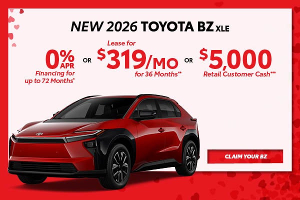 New 2026 Toyota bZ XLE