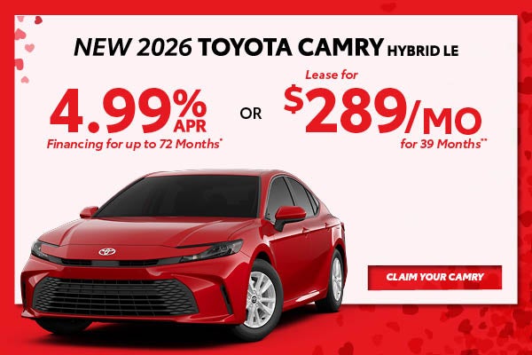 New 2026 Toyota Camry Hybrid LE