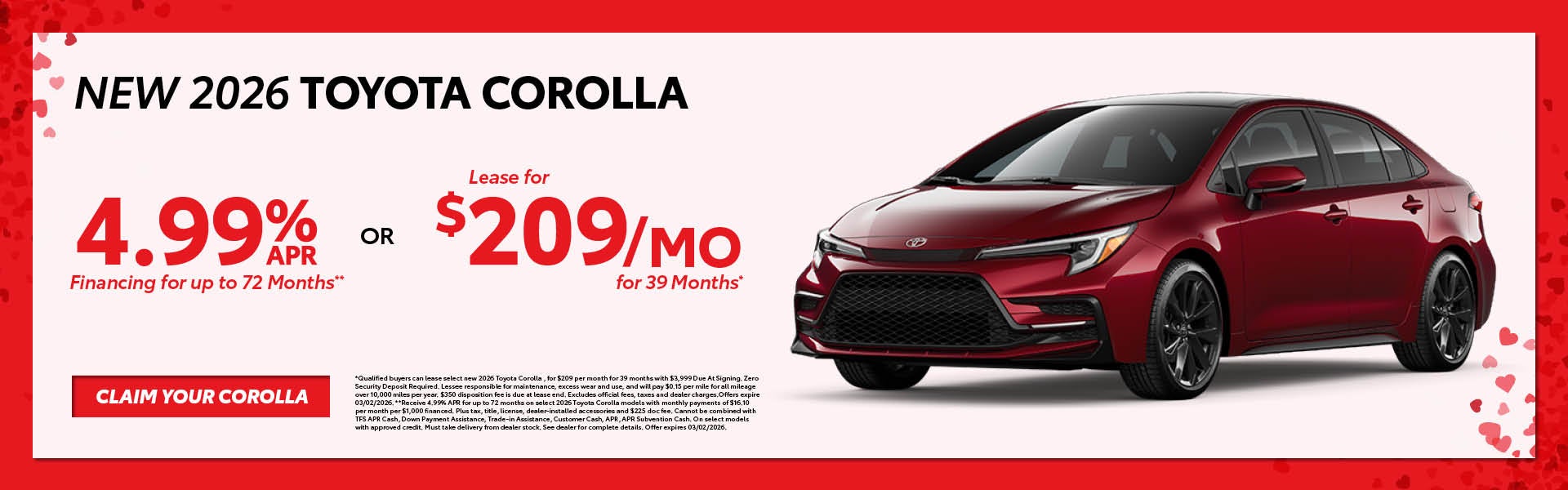 New 2026 Toyota Corolla