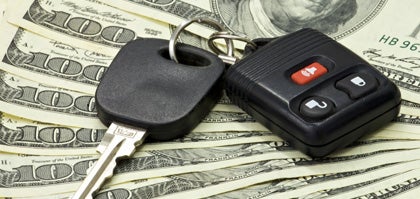 image of keys on $100 dollar bills